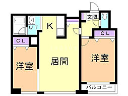 間取図画像 2LDK
