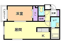 間取図画像 1LDK