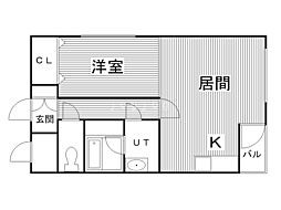 間取図画像 1LDK