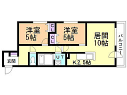 間取図画像 2LDK