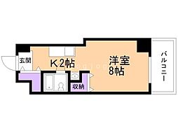 メゾンド・ブーケ円山 1Kの間取図画像