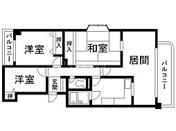 ブライトン円山 3LDKの間取図画像