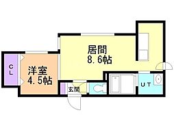 Balboni表参道 1LDKの間取図画像