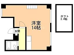AMSステージ ワンルームの間取図画像