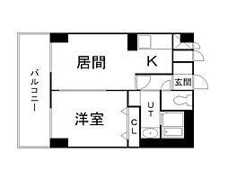 ステイブルS17 1LDKの間取図画像