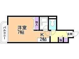 ロイヤルステージ ワンルームの間取図画像