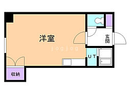 フラット・蒼 1Kの間取図画像