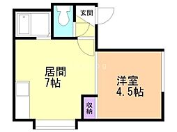 ステージ511 1DKの間取図画像