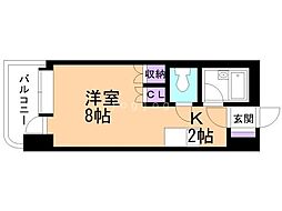 アン・セリジェ弐番館 1Kの間取図画像