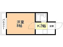 ニューライフ大通公園 1Kの間取図画像