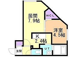 ブランシャールNEO 1LDKの間取図画像
