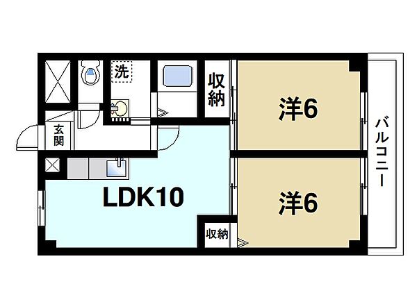 画像2:風通しの良い居室とバルコニーが快適です