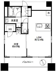 dips神楽坂 1LDKの間取図画像