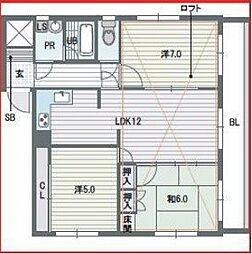 間取図画像 3LDK