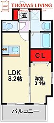 間取図画像 1LDK