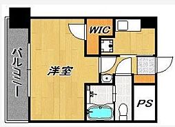 VIP薬院 1Kの間取図画像