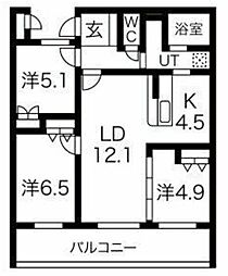 アクレール小笹南坂 2階
