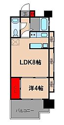 エステート・モアシャトー薬院 1LDKの間取図画像