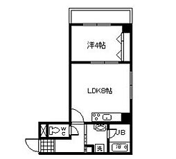 WestCourtDR 1LDKの間取図画像