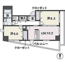ヴィルコート城南 13階