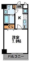 アクアシティ西公園 1Kの間取図画像