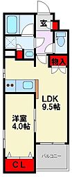 PRADOHEIWA 1LDKの間取図画像