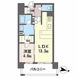 シャーメゾンStage別府 1LDKの間取図画像