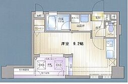 アクタス薬院2 ワンルームの間取図画像