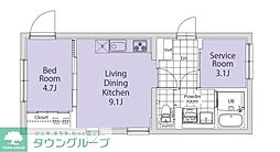 TASUKI杉並高井戸 1階1SLDKの間取り