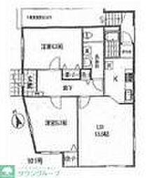 ジェネシスＡ 1階2LDKの間取り