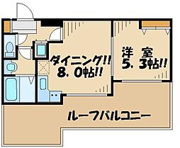 レジディア笹塚 4階1LDKの間取り