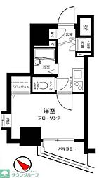 ステージファースト三軒茶屋 2階1Kの間取り