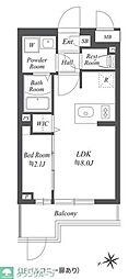 ブランシエスタ用賀 1LDKの間取図画像