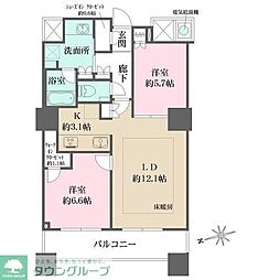 間取図画像 2LDK