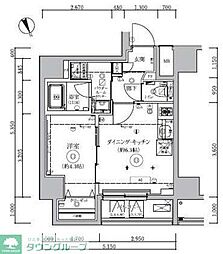 QUALITAS浜田山 1DKの間取図画像