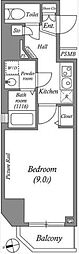 ルクレ上北沢ルネサンスコート 1Kの間取図画像