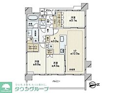 ジオ世田谷松原 3LDKの間取図画像