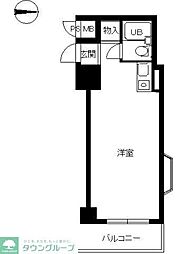 スカイコート渋谷 ワンルームの間取図画像