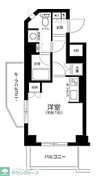 日神デュオステージ幡ヶ谷 ワンルームの間取図画像