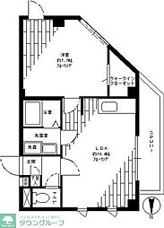グランジャー深沢 1LDKの間取図画像