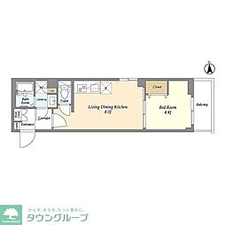 ルネサンスコート上北沢Grand 1LDKの間取図画像