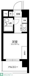 スカイコート明大前2 ワンルームの間取図画像