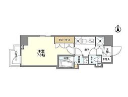 コンフォリア桜上水 1Kの間取図画像