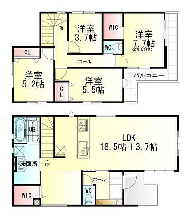間取図(家具配置はイメージ・現況優先)