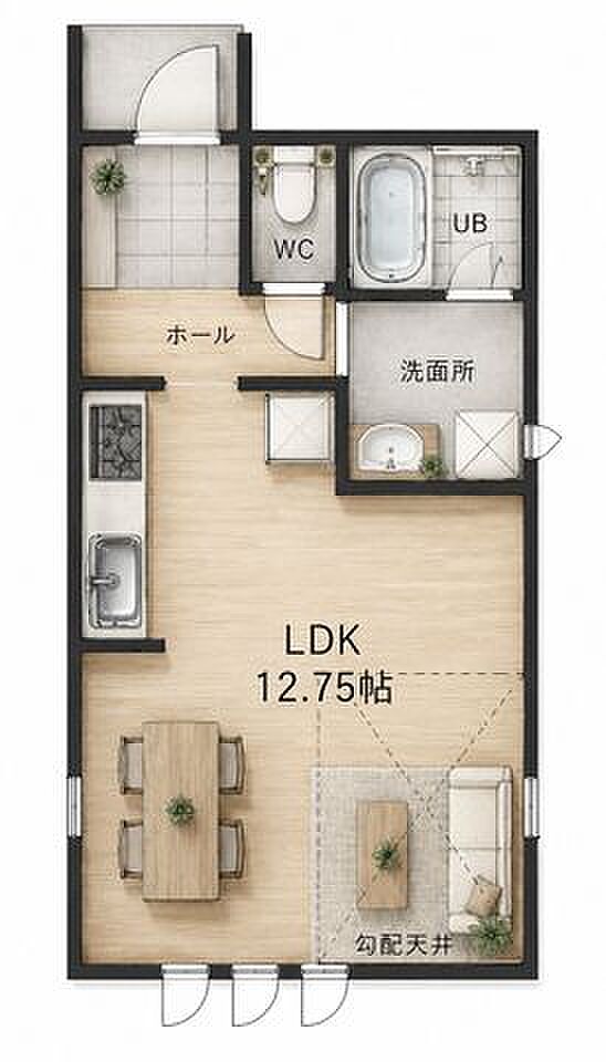間取図(家具等はイメージ図のため、現況優先)
