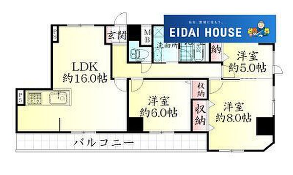 間取りを拡大表示