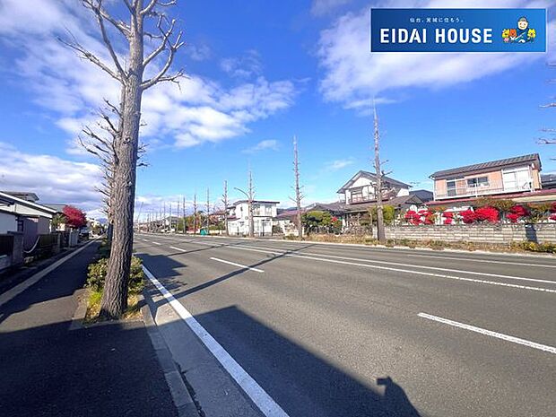 前面道路含む外観