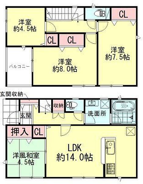 間取りを拡大表示