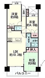 ナイスパークステージ泉中央 2SLDKの間取図画像