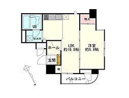 ライオンズマンション原町第3 1LDKの間取図画像